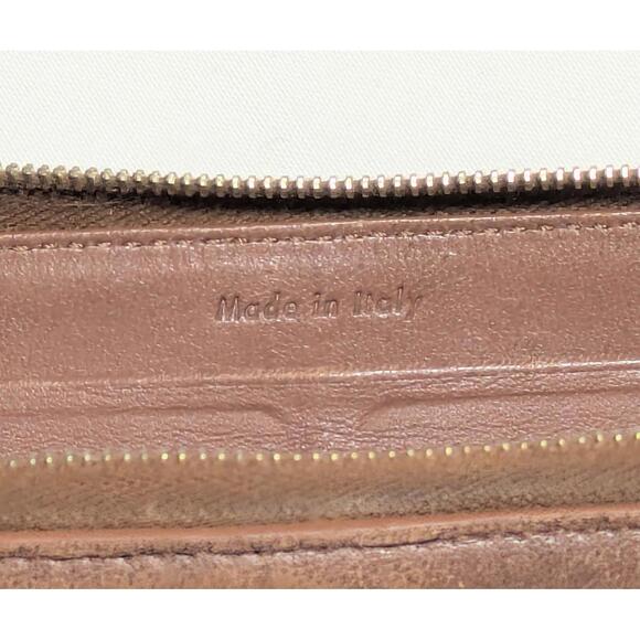 Celine Zip Sienna Wallet Brown Lambskin Leather w Box & Tags - Picture 8 of 9